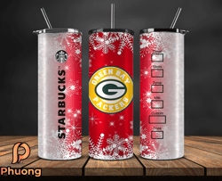 Green Bay Packers Christmas Tumbler Png, NFL Merry Christmas Png, NFL, NFL Football Png 45
