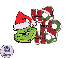 Grinch Christmas SVG, christmas svg, grinch svg, grinchy green svg, funny grinch svg, cute grinch svg, santa hat svg 11
