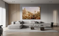 Imperial Mural Art, Art by Thomas Cole, Ancient Roman Empire, Roll Canvas  Home Decoration, Roman Empire Wall Art, Offic