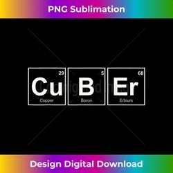 Funny Cuber Periodic Tables Speedcubing Math Lover - Innovative PNG Sublimation Design - Reimagine Your Sublimation Pieces