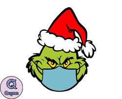 Grinch Christmas SVG, christmas svg, grinch svg, grinchy green svg, funny grinch svg, cute grinch svg, santa hat svg 240