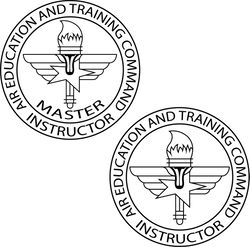 Air Force Air Education and Training Instructor Badge Vector svg eps dxf png jpg File 2 SVG DXF EPS PNG JPG FILE