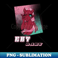 zero two hot cry baby - decorative sublimation png file - spice up your sublimation projects