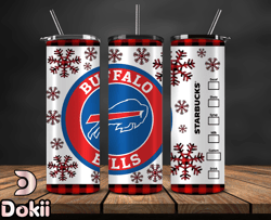 Buffalo Bills Christmas Tumbler Png, NFL Merry Christmas Png, NFL, NFL Football Png 04