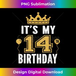 It's My 14th Birthday Gift 14 Years Old Boys And Girls - Sleek Sublimation PNG Download - Enhance Your Art with a Dash of Spice