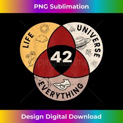 Life The Universe And Everything 42 Answer To Life - Contemporary PNG Sublimation Design - Animate Your Creative Concepts