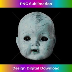 scary doll head creepy halloween vampire baby costume - minimalist sublimation digital file - channel your creative rebel