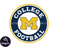 Michigan Wolverines Rugby Ball Svg, ncaa logo, ncaa Svg, ncaa Team Svg, NCAA, NCAA Design 44
