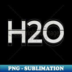 H2o Kinetic Typography - Decorative Sublimation PNG File - Perfect for Sublimation Art