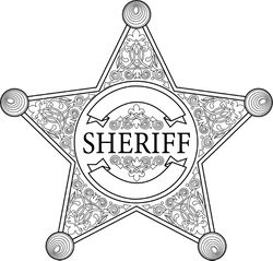 BLANK SHERIFF BADGE VECTOR FILE 41 SVG DXF EPS PNG JPG FILE