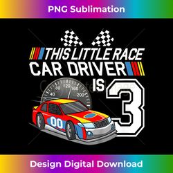 Kids 3 Year Old Race Car Birthday 3rd Stock Car Racing Party Gift - Bohemian Sublimation Digital Download - Elevate Your Style with Intricate Details