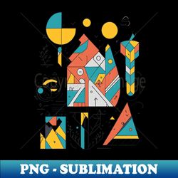 Bohemian Style Geometric Shapes - Colorful Boho - Signature Sublimation PNG File - Instantly Transform Your Sublimation Projects