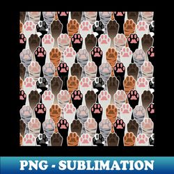 Many Cat Paws Pattern - Special Edition Sublimation PNG File - Perfect for Sublimation Art