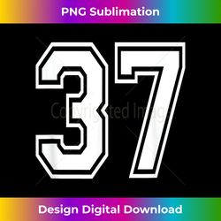 Number 37 Birthday Gift Sports Player Team Numbered Jersey - Crafted Sublimation Digital Download - Access the Spectrum of Sublimation Artistry