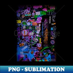 Street Art Graffiti Tag Sticker NYC - Retro PNG Sublimation Digital Download - Bring Your Designs to Life