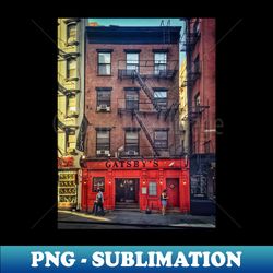 chinatown manhattan new york city - retro png sublimation digital download - create with confidence