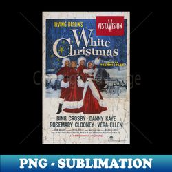 White Christmas Vintage - Exclusive Sublimation Digital File - Spice Up Your Sublimation Projects