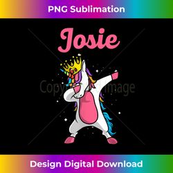 JOSIE Gift Name Personalized Birthday Dabbing Unicorn Queen - Chic Sublimation Digital Download - Tailor-Made for Sublimation Craftsmanship