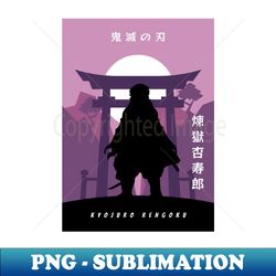 Kyojuro Rengoku Silhouette - Exclusive PNG Sublimation Download - Instantly Transform Your Sublimation Projects