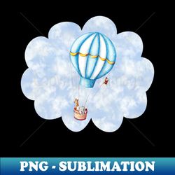safari hot air balloon - sublimation-ready png file - instantly transform your sublimation projects