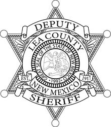 LEA COUNTY DEPUTY SHERIFF BADGE NEW MEXICO VECTOR FILE SVG DXF EPS PNG JPG FILE
