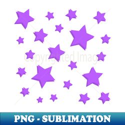 Purple Stars - Special Edition Sublimation PNG File - Bold & Eye-catching