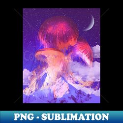 Jellyfishes In The Sky - Premium PNG Sublimation File - Unlock Vibrant Sublimation Designs