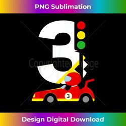 3rd Birthday Race Car Racer 3 Yrs Old Birthday Boy Toddler - Deluxe PNG Sublimation Download - Customize with Flair