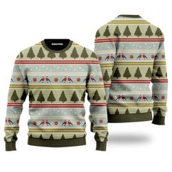 festive christmas birds pattern ugly sweater - shop adult size now!