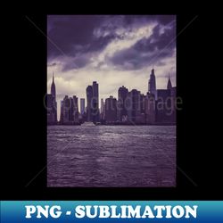 Manhattan Skyscrapers Skyline New York City - Premium PNG Sublimation File - Unleash Your Creativity