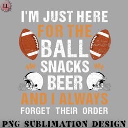Football PNG Just Here For Snacks Beer