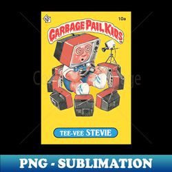 Garbage Pail Kids - Tee-Vee Stevie - vector - Instant Sublimation Digital Download - Perfect for Sublimation Art