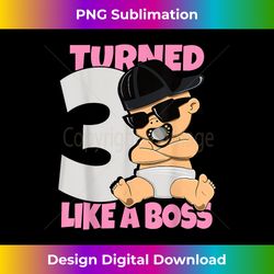 Baby 3rd Birthday Boy Girl 3 Years Like a Boss Kids - Crafted Sublimation Digital Download - Immerse in Creativity with Every Design