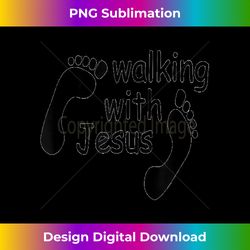 tshirt walking with jesus, superhero god love - Innovative PNG Sublimation Design - Challenge Creative Boundaries