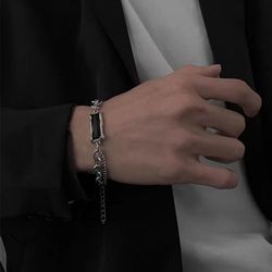 Black Gemstone Necklace & Bracelet