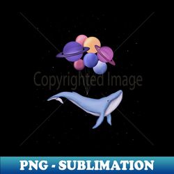 Space Whale - High-Resolution PNG Sublimation File - Perfect for Sublimation Art