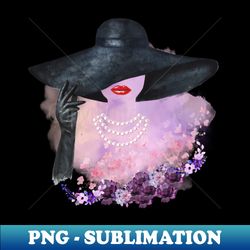 black hat princess - decorative sublimation png file - bold & eye-catching