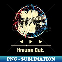 knives out on guitar - digital sublimation download file - perfect for sublimation mastery