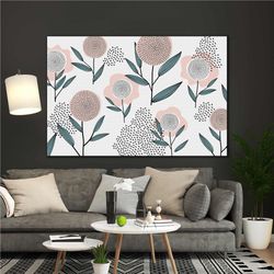Decorative Artistic Flower Modern Roll Up Canvas, Stretched Canvas Art, Framed Wall Art Painting