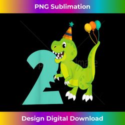 Kids 2nd birthday boy dinosaur party dino - two years old - Timeless PNG Sublimation Download - Striking & Memorable Impressions