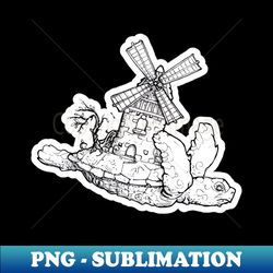 baby turtle town sticker - decorative sublimation png file - create with confidence