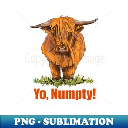 Heilan Coo Numpty - High-Quality PNG Sublimation Download - Unlock Vibrant Sublimation Designs