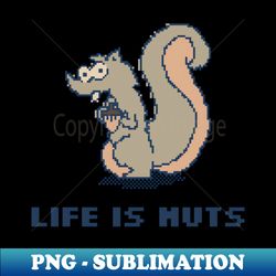 Life Is Nuts - Instant PNG Sublimation Download - Revolutionize Your Designs