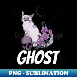 scary cat gos - Elegant Sublimation PNG Download - Add a Festive Touch to Every Day