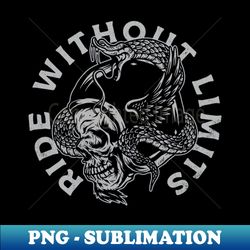 RIDE WITHOUT LIMITS - Creative Sublimation PNG Download - Perfect for Sublimation Art
