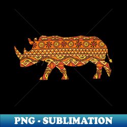 Rhino Tribal - Stylish Sublimation Digital Download - Enhance Your Apparel with Stunning Detail