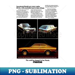MAZDA RX4 - advert - High-Resolution PNG Sublimation File - Perfect for Sublimation Art