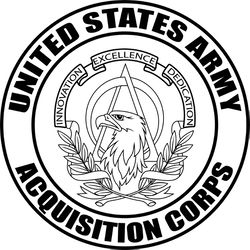 US ARMY ACQUISITION CORPS PATCH EMBLEM VECTOR FILE SVG DXF EPS PNG JPG FILE
