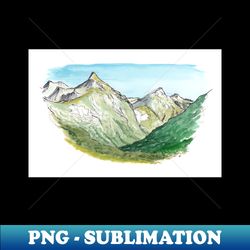 Mt Hart  Mackinnon Pass - Milford Track - Modern Sublimation PNG File - Perfect for Sublimation Art