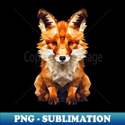 Triangulated Fox - Decorative Sublimation PNG File - Perfect for Sublimation Mastery